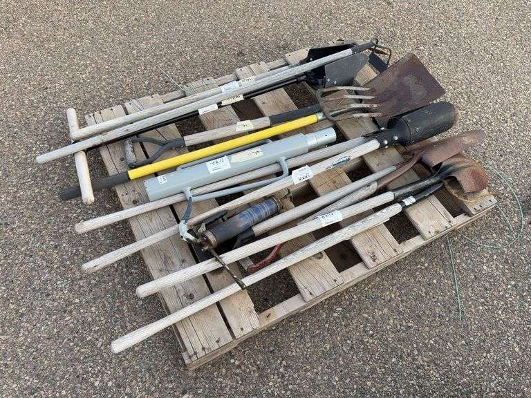 Assortment of Shovels, Rakes, Etc.