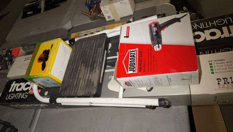 Track Lighting, Heat Gun, Step Stool, Revolving Warning Light
