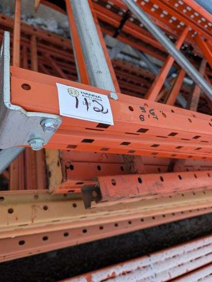 Bundle of Heavy-Duty Pallet Rack Uprights (36" x 8')