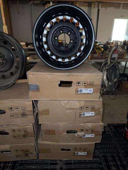 4 Units Black Steel Wheel Rim (18x7)