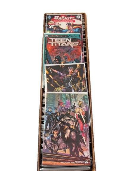 Assorted DC Long Box - Teen Titans, Joker, Flash, Batman, Harley Quinn, Etc.