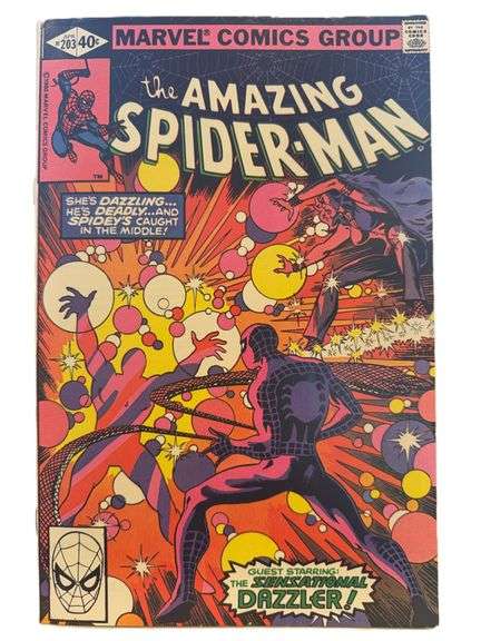 The Amazing Spider-Man #203 (1980) – Guest-Starring the Sensational Dazzler! Bronze Age Marvel Gem!