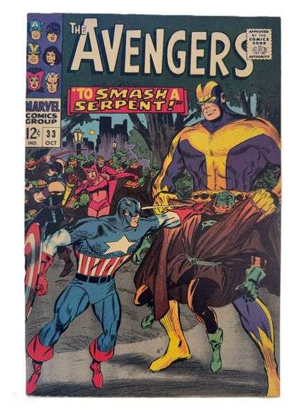 The Avengers #33 (Oct 1966) – Silver Age Marvel Classic “To Smash a Serpent!”