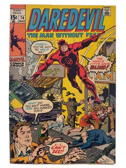 Daredevil #74 (1971) – Silver Age Marvel Classic: “The Whole City’s Gone Blind!”