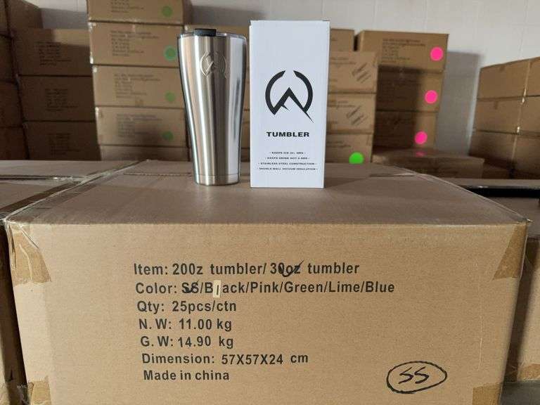 WhiteRock Stainless 30oz Pilgrim Tumbler (Unused x25)