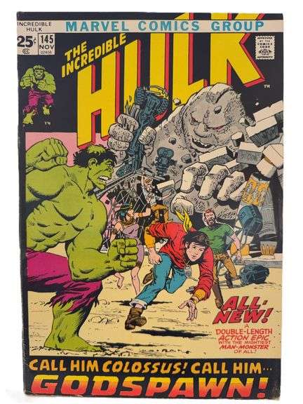 The Incredible Hulk #145 (Marvel, November 1971) – “Call Him Colossus! Call Him… Godspawn!”