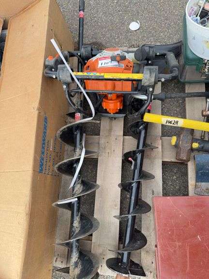 Sthil BT 121 Post Hole Auger w/ 6" or 8. " Bit