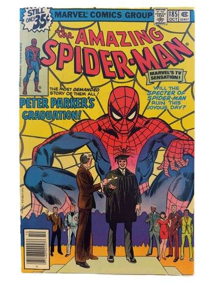 The Amazing Spider-Man #185 (1978) – Peter Parker’s Graduation! Bronze Age Milestone Issue!