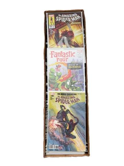 Assorted Marvel Long Box - The Amazing Spider-Man Books