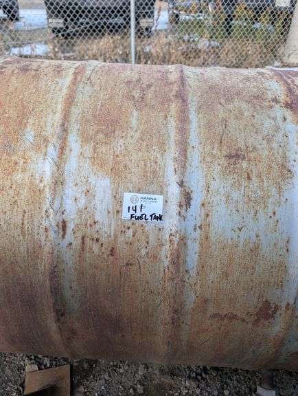 Large Steel Fuel Storage Tank – Approx. 14 ft Length