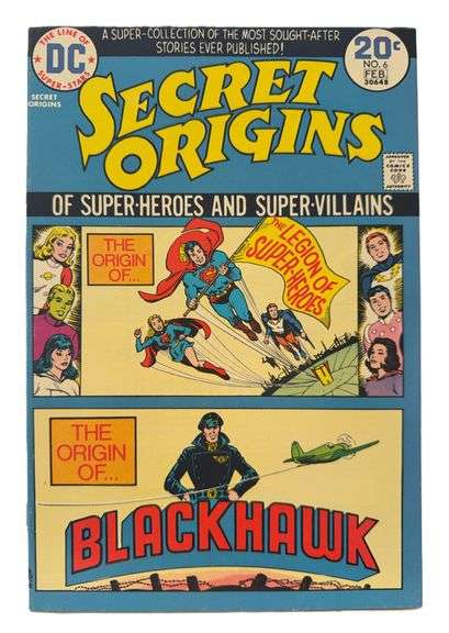 Secret Origins #6 (1974) – The Legion of Super-Heroes and Blackhawk Revealed!