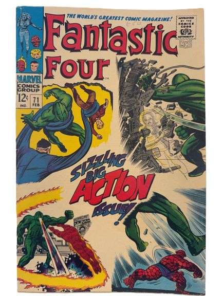 Fantastic Four #71 (1968) – Silver Age Marvel Classic: “Sizzling Big Action Issue!”
