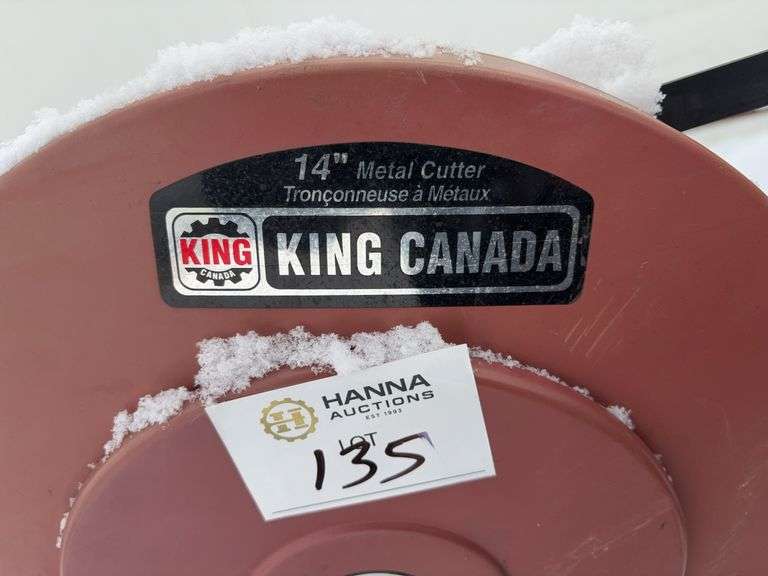 King Canada 14-Inch Metal Cutting Saw – Model 8350, 15A, 3800 RPM