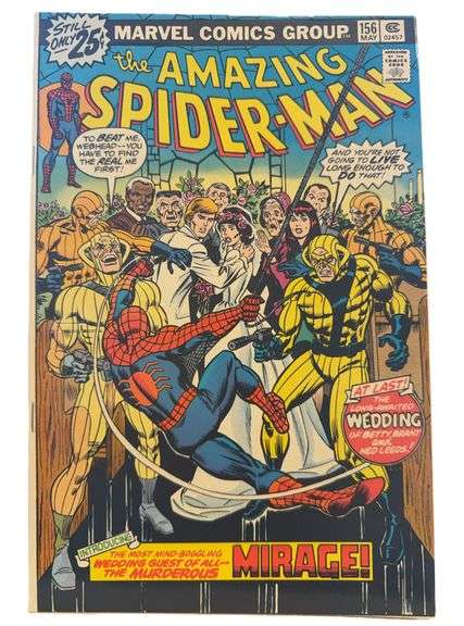 The Amazing Spider-Man #156 (Marvel, 1976) – The Murderous Mirage Crashes a Wedding!