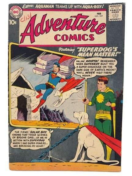 Adventure Comics #269 (1960) – “Superdog’s Mean Master!” Featuring Superboy & Krypto! Silver Age DC 