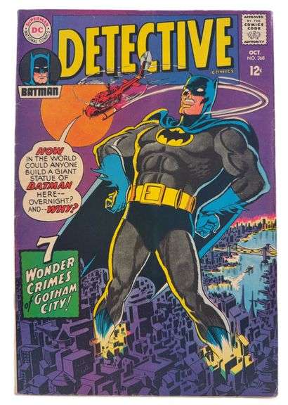 Detective Comics #368 (October 1967) – Silver Age Batman Classic “7 Wonder Crimes of Gotham City!”