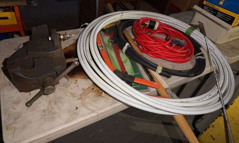 Heavy Duty Ext. Cord,Frame Bow Saw,Super Pex,Portable Work Bench,Bench Vise