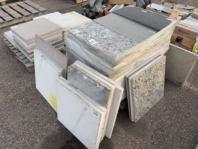 Assortment of Countertop Material 24x24 Slabs