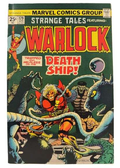 Strange Tales #179 (1975) – Warlock in “Death Ship!” Bronze Age Marvel Classic
