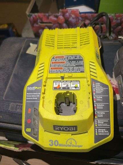 Ryobi 18V Cordless Drill, Battery, Charger
