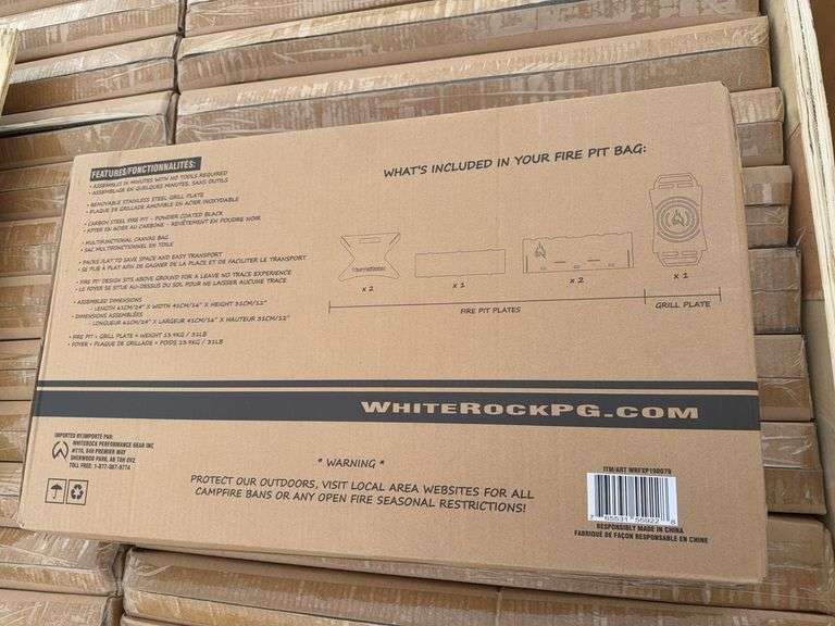 FXP100 Portable Fire Pit + Grill Plate (Unused)