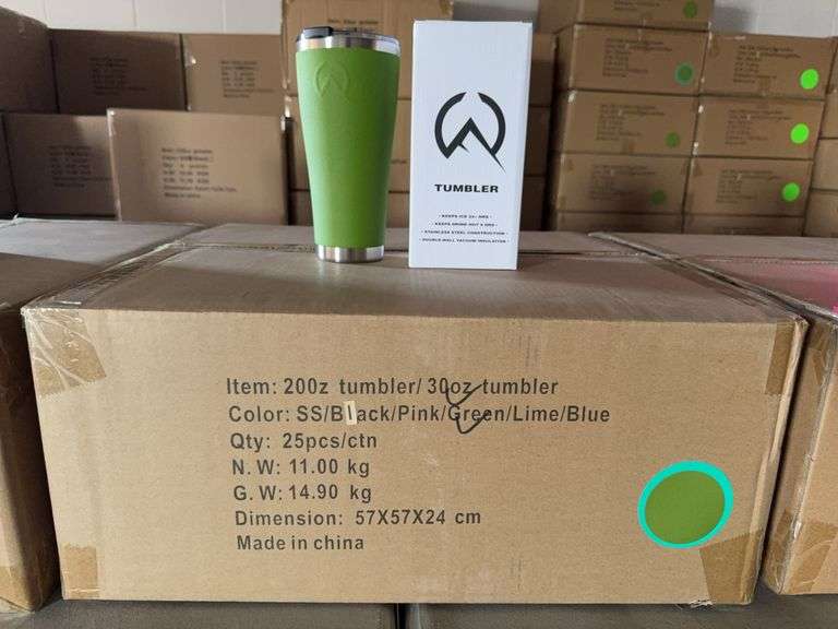 WhiteRock Forest Green 30oz Pilgrim Tumbler (Unused x25)