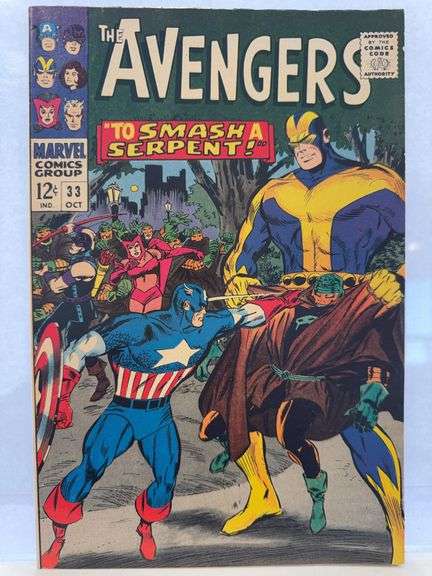 Avengers #33 (1966) – “To Smash a Serpent!” – Silver Age Marvel Classic