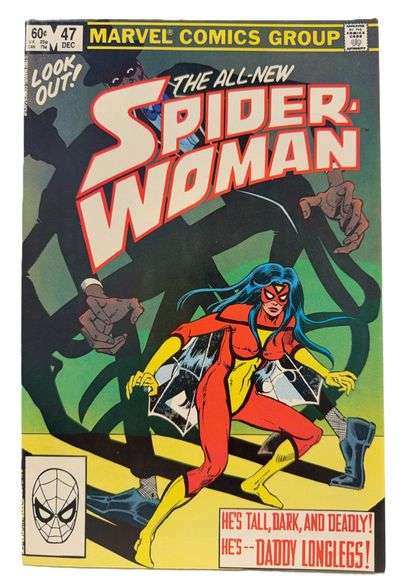 Spider-Woman #47 (December 1982) – Marvel Bronze Age Classic Featuring Daddy Longlegs!