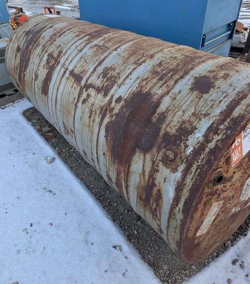 Large Steel Fuel Storage Tank – Approx. 14 ft Length