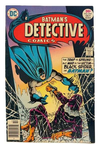 Detective Comics #464 (1976) – “The Trap is Sprung!” Batman vs. Black Spider Bronze Age Key