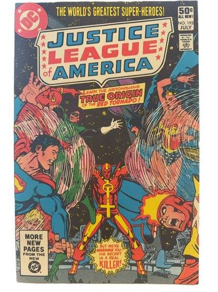 Justice League of America #192 (July 1981) – Bronze Age DC Classic Featuring the Origin of Red Torna