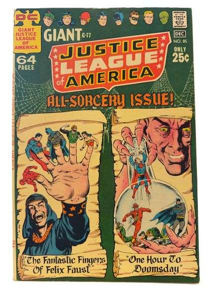 Justice League of America #85 (Dec 1970) – Giant All-Sorcery Issue! Bronze Age DC Classic