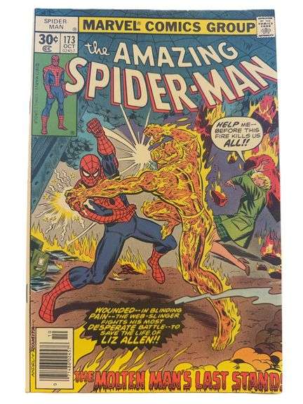 The Amazing Spider-Man #173 (1977) – The Molten Man’s Last Stand! Bronze Age Inferno!