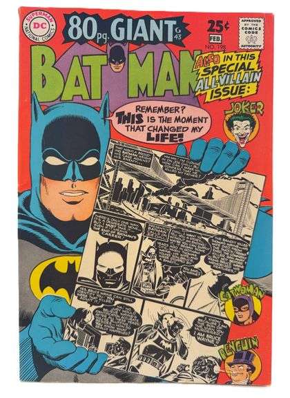 Batman #198 (1968) – 80-Page Giant All-Villain Issue! Joker, Catwoman & Penguin Appearances