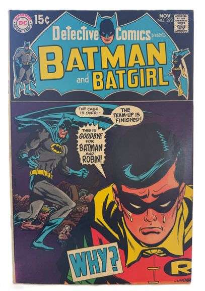 Detective Comics #393 (1969) – Batman and Batgirl in “Goodbye for Batman and Robin!” Silver Age