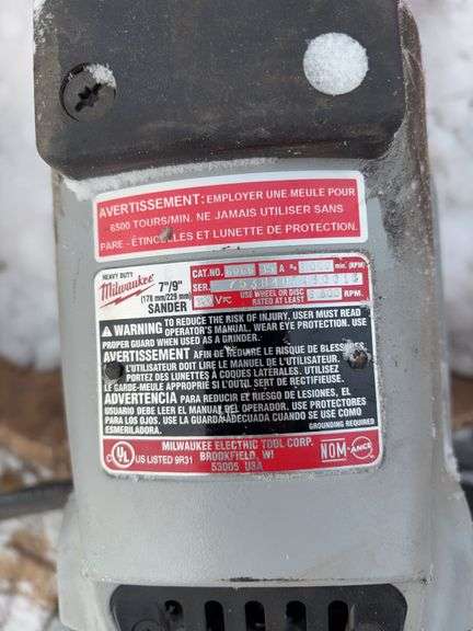 Milwaukee Heavy-Duty 7”/9” Angle Grinder – 6500 RPM, Model 6066-20