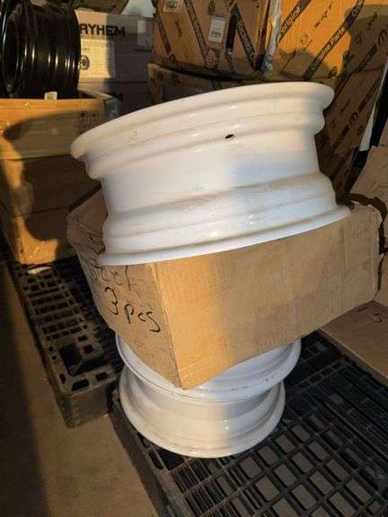 3 Units White Wheel Steel Rim (15x6)