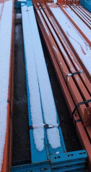 (8) Heavy-Duty Pallet Rack Beams (4" x 9')
