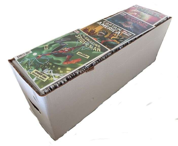 Assorted Marvel Long Box - Black Panther, Captain Marvel, Avengers, She-Hulk Etc.