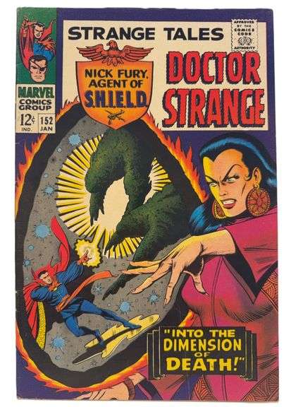 Strange Tales #152 (1967) – Doctor Strange Battles “Into the Dimension of Death!” Silver Age Marvel 