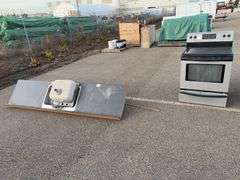 Electric Stove & Countertop with Sinks