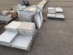 Assortment of Countertop Material 24x24 Slabs