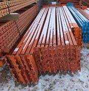 40 Heavy-Duty Pallet Rack Beams – 6" x 10', Orange