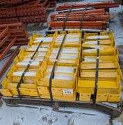 Pallet Rack Accessories – Yellow Column Guards & Orange Rack Components