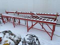 Lot of Gravity Roller Conveyor Sections – Assorted Lengths