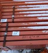 40 Heavy-Duty Pallet Rack Beams – 6" x 10', Orange