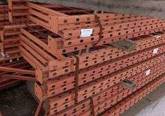 (8) Heavy-Duty Pallet Rack Uprights (36" x 8')