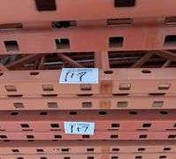 (8) Heavy-Duty Pallet Rack Uprights (36" x 8')