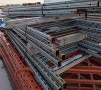 (15) Pallet Rack Uprights (25" x 8') with Cross Beams