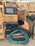 Lot of Household Miscellaneous, Sailor's Trunk, etc.